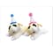 Multipet Multipet Assorted Polyester Lamb Chop W/Birthday Hat Dog Toy 10.5 in. 1 pk 48706 - alternate 1